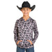 Boy's Grey Camo Performance Mesh Hoodie