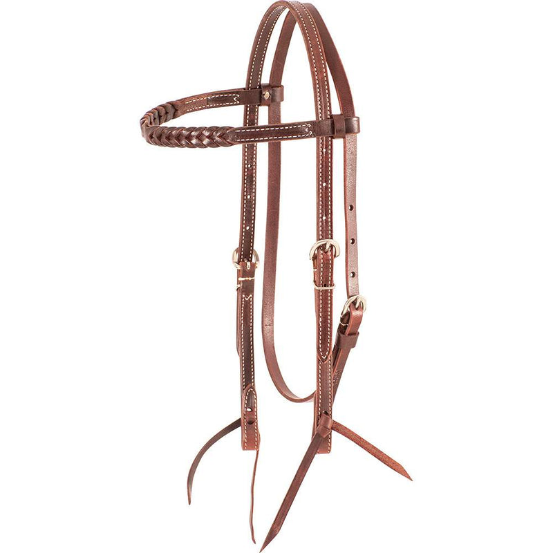 Browband Latigo Headstall with Blood Knots