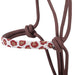 Brown Cheetah Beaded Nose Rope Halter/Lead