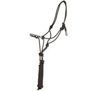 Grey Cheetah Beaded Nose Rope Halter/Lead