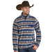 Men's Grey Aztec Fleece Pullover