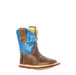 Infant Bronc Rider Blue Shaft Square Toe Boot