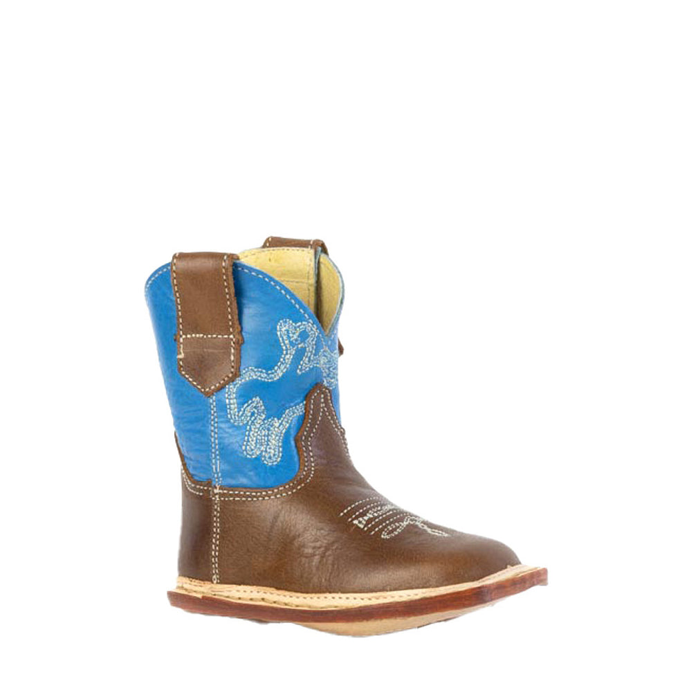 Roper Footwear Infant Bronc Rider Blue Shaft Square Toe Boot
