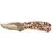 Mini Skinner 440 Steel Fixed Blade Knife w/Leather Sheath