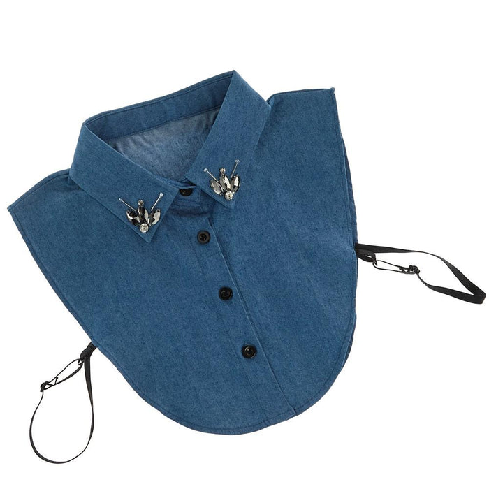 Women's Denim Jewel Corporate Collar