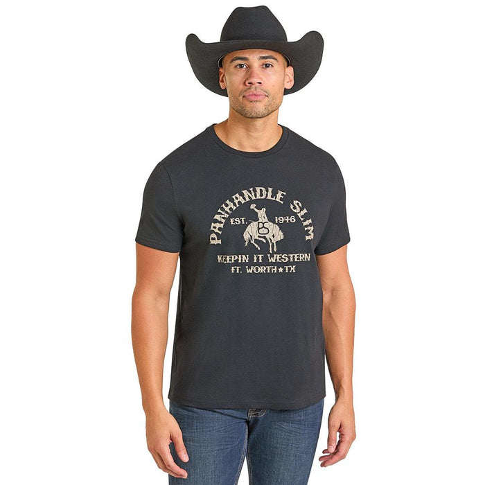 Men's Graphic Black Tee Shirt