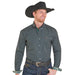 Men's Black Geometric Print Shirt