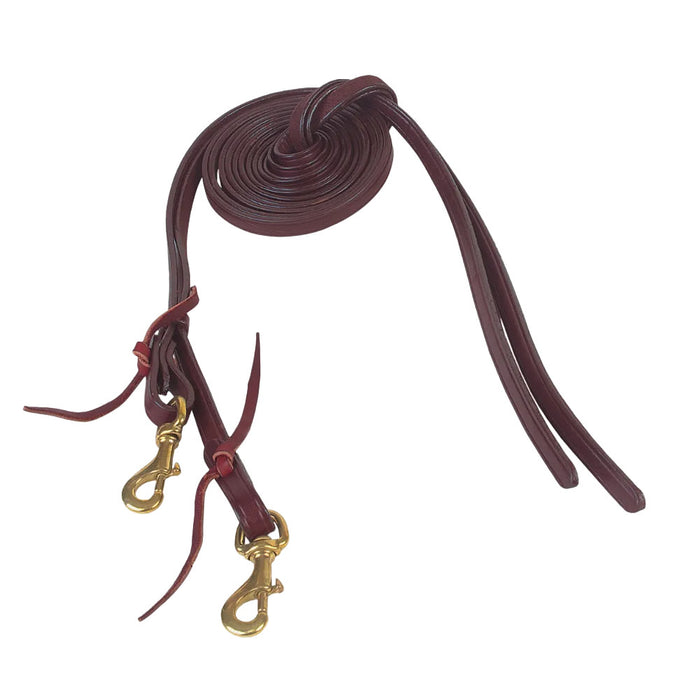 5/8in Bridle Reins with Brass Snaps