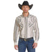 Men's Natural Vertical Stripe Shirt
