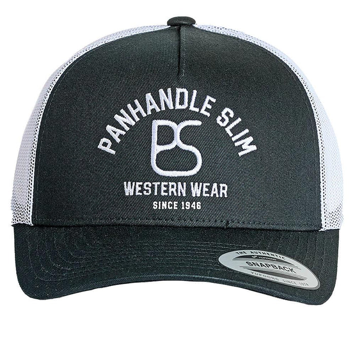 Men's Black Embroidered Logo Cap