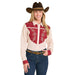 Women's Embroidered Challis Floral Shirt