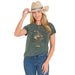 Women's Forest Green Desert Rider Tee Shirt