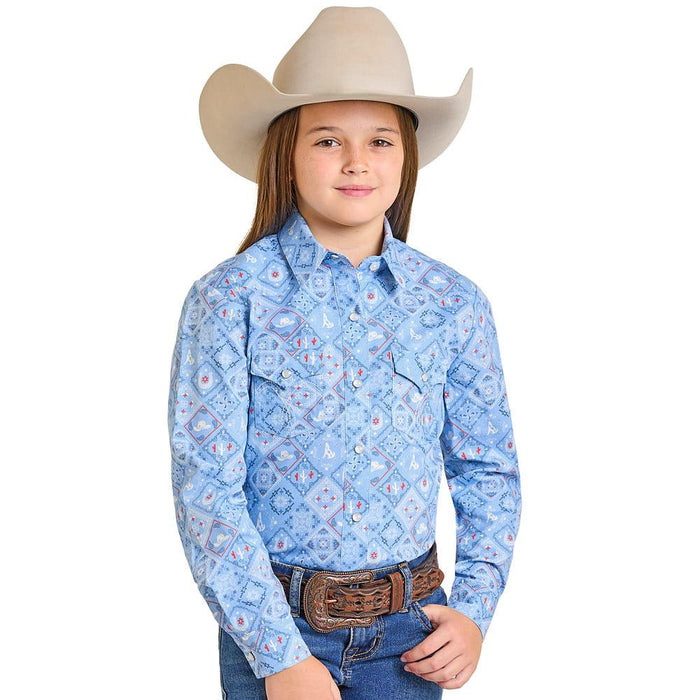 Girl's Coyote Bandana Shirt