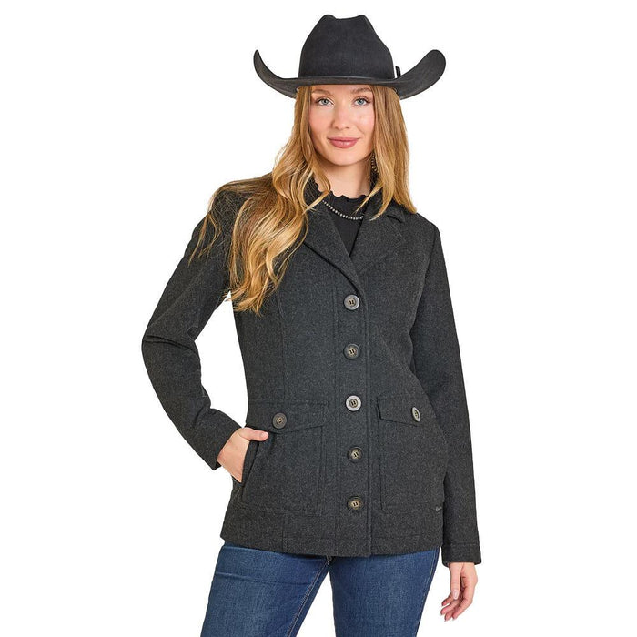 Women's Black Heather Coat