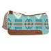 1in Natural Roper Aqua Aztec Felt Saddle Pad