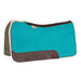 3/4in Natural Flex Fit Barrel Racer Teal Suede Top Saddle Pad
