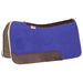 3/4in Natural Flex Fit Barrel Racer Indigo Blue Suede Top Saddle Pad