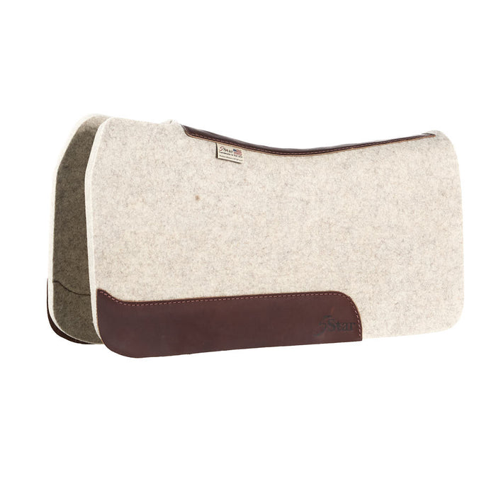 3/4in Flex Fit Barrel Racer Natural Felt Saddle Pad