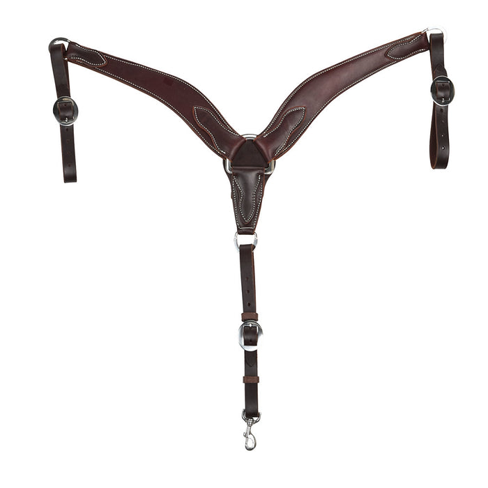 Oiled Latigo 2 3/4in Tapered Breast Collar