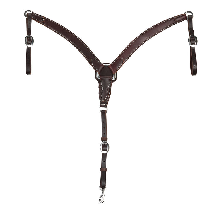 Oiled Latigo 1 1/2in Tapered Breast Collar
