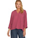 Women's Dusty Mauve Collard Top