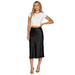 Women's Black Back Zipper Skirt