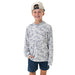 Youth White Camo Performance Hoodie