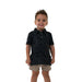 Youth Black Camo Polo