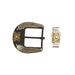 Leaf Black Iron Belt Buckle and Keeper