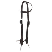 Heavy Oiled Rope Tooled 5/8in Single Ear Headstall
