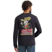 Men's Black Beauty Long Sleeve Graphic Tee Shirt