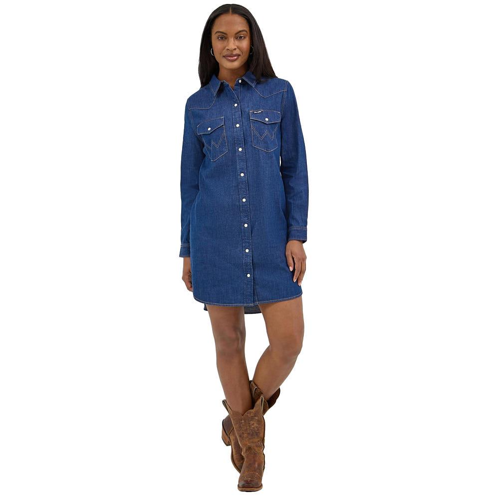 Wrangler Women's Denim Snap Dress