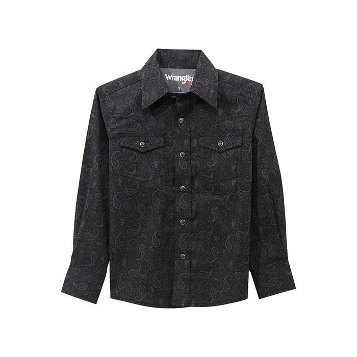 Boy's Black Paisley 20X Shirt