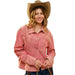 Women's Washed Pink Jacket