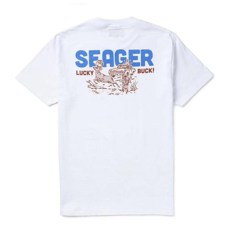 Men's Lucky Buck White Tee Shirt