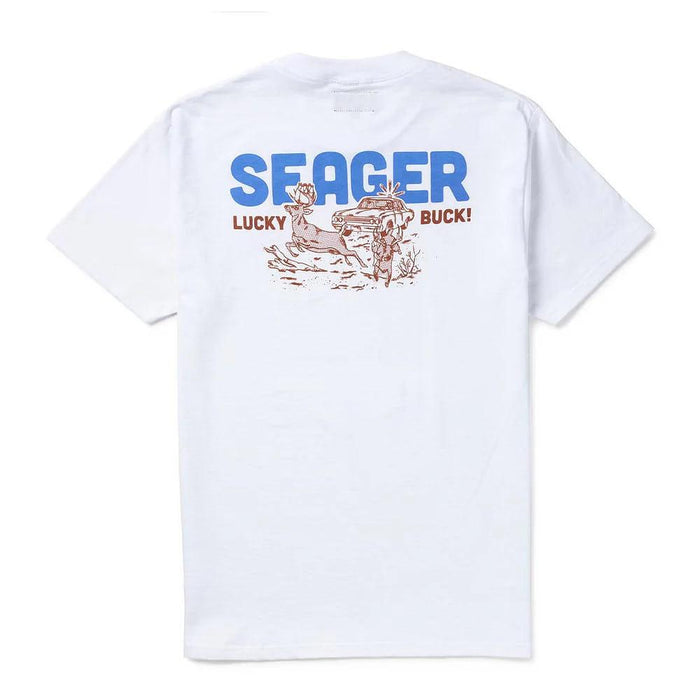 Men's Lucky Buck White Tee Shirt