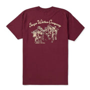Men's Burgundy Los Rios Tee Shirt