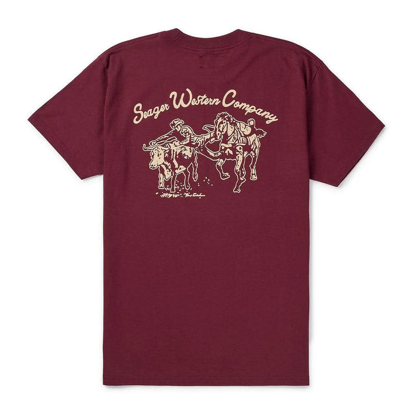 Men's Burgundy Los Rios Tee Shirt