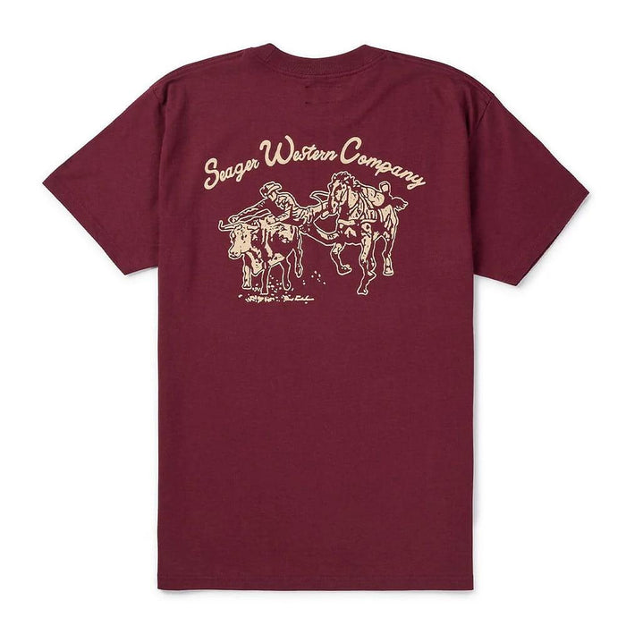 Men's Burgundy Los Rios Tee Shirt