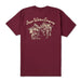 Men's Burgundy Los Rios Tee Shirt