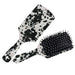 Black Cowhide Hairbrush