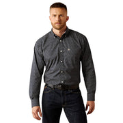 Men's Black Wrinkle Free Shirt