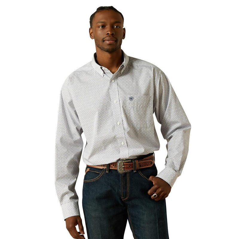 Men's Declan White Wrinkle Free Shirt