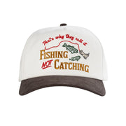 Men's Cream & Brown Not Catching Cap