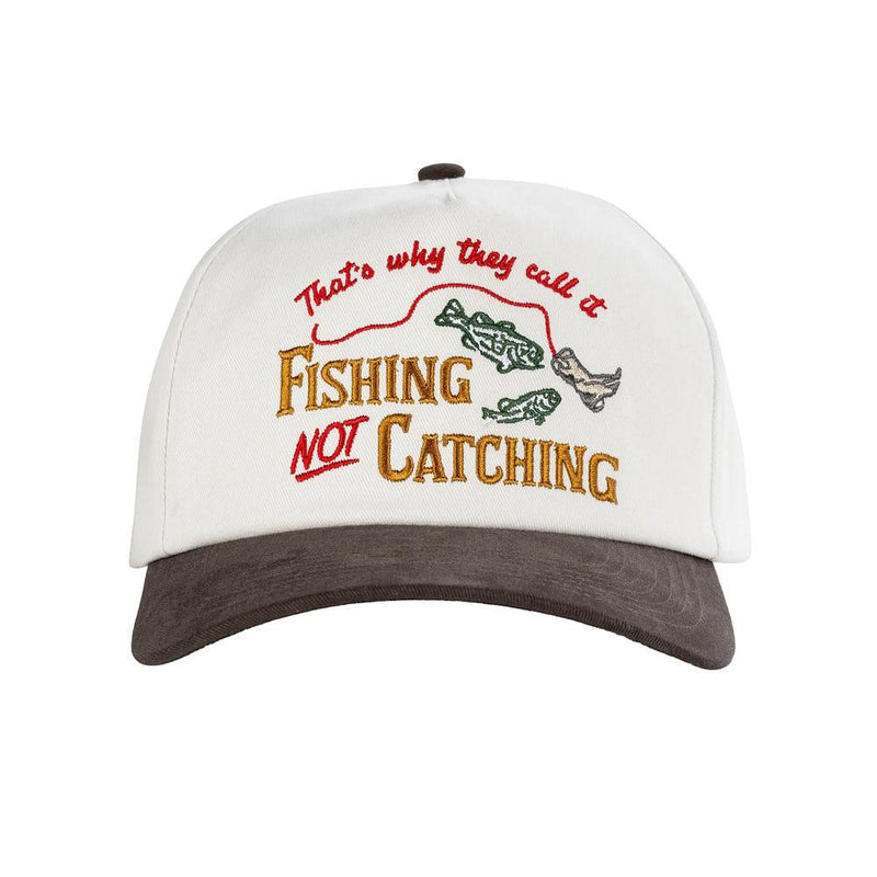 Men's Cream & Brown Not Catching Cap
