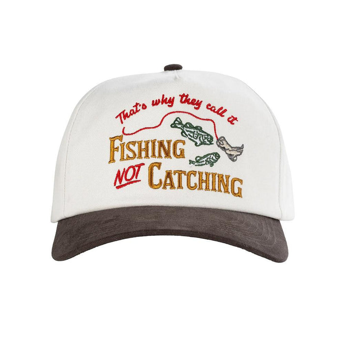 Men's Cream & Brown Not Catching Cap