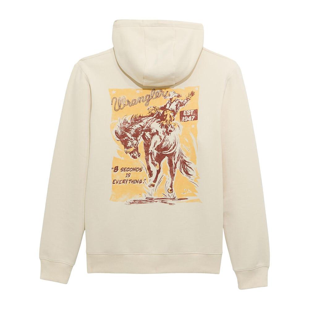 Wrangler Men's White 8 Second Hoodie