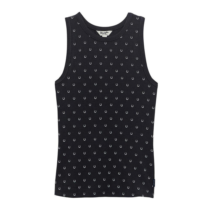 Women's Black Horseshoe Tank