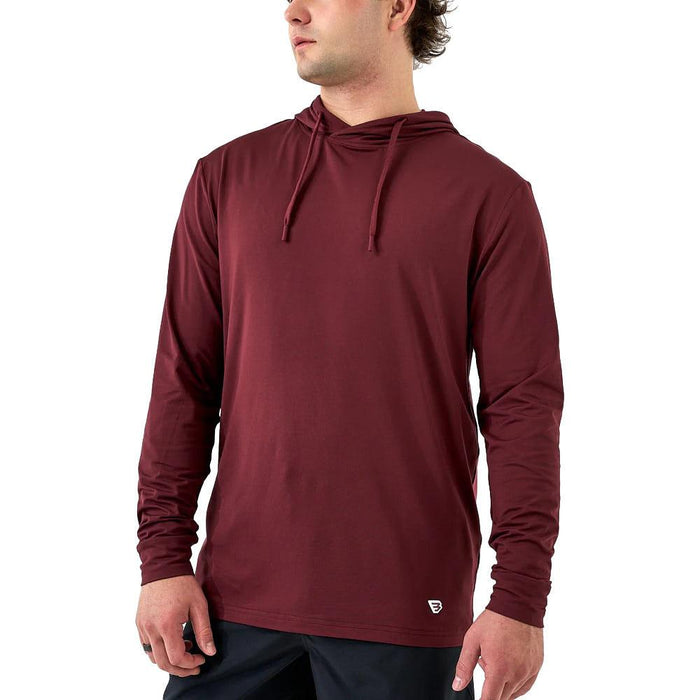 Men's Maroon Performance Hoodie