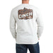 Men's Western Brand Long Sleeve Cream Tee Shirt